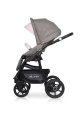 Коляска 2 в 1 Riko Basic Alfa Ecco 09 серо-розовый