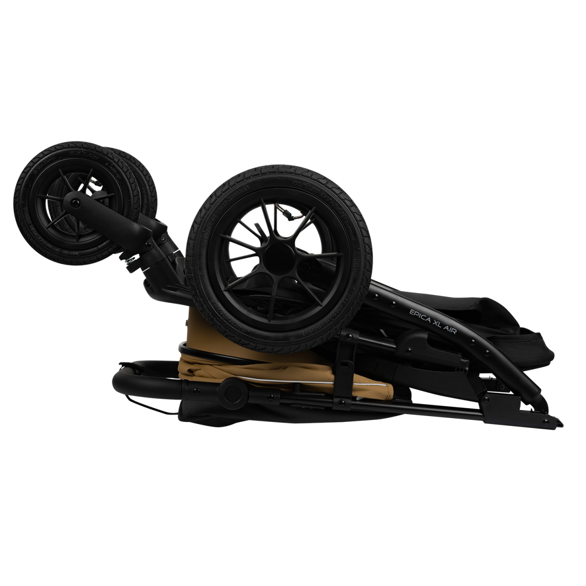 Коляска прогулочная Indigo EPICA XL AIR с сумкой бежевый-серый