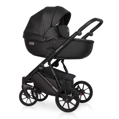 Коляска 2 в 1 Riko Basic Montana Ecco 12 Black черный