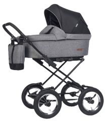 Коляска 2 в 1 RIKO BASIC BELLA LUX CLASSIC 01 темно-серый