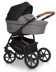 Коляска 2 в 1 Riko Basic Bella Lux 01 темно-серый