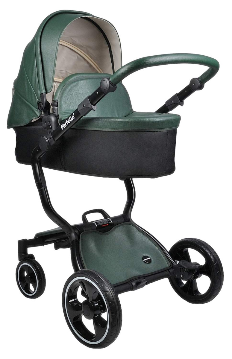 Коляска 2в1 Farfello Hot mama (Вечнозеленый)