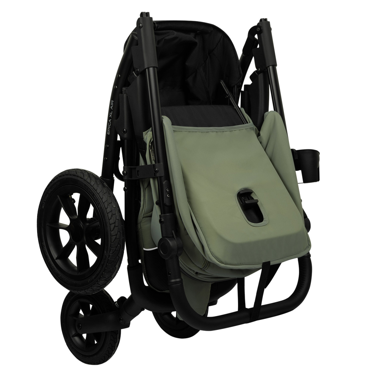 Коляска прогулочная Indigo EPICA XL AIR с сумкой зеленый