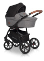 Коляска 2 в 1 Riko Basic Bella Lux 01 темно-серый