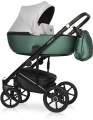 Коляска 3 в 1 Riko Basic Ozon Shine 05 серо-зеленый