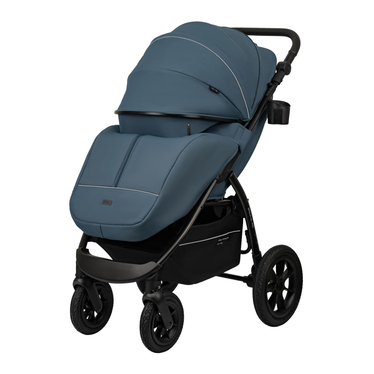Коляска прогулочная Indigo EPICA XL AIR с сумкой синий