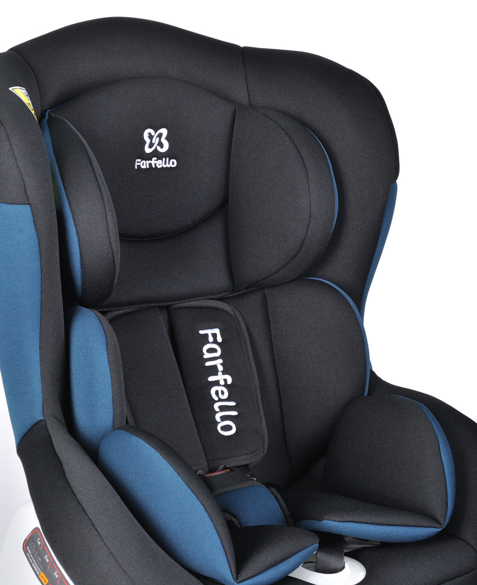 Автокресло детское Farfello GM0921 черный/синий Black/light Blue