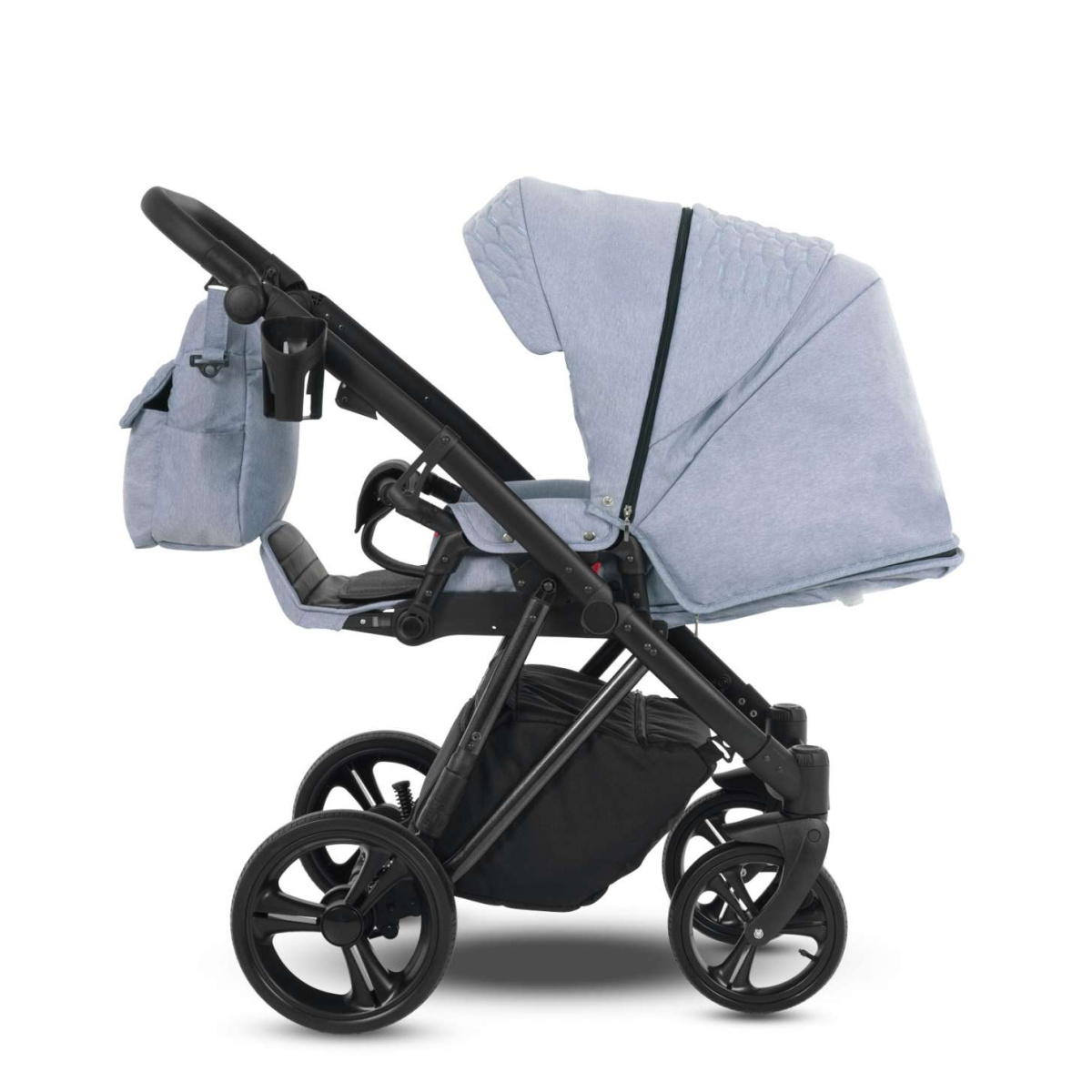 Коляска Camarelo Faro 2 в 1 голубой меланж
