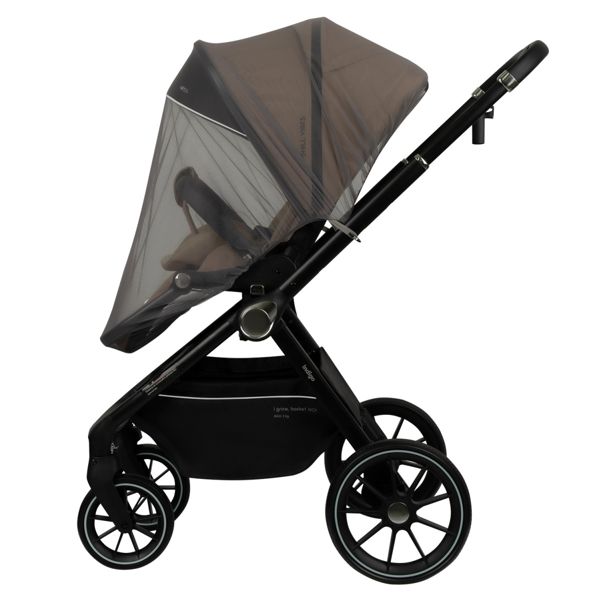 Коляска прогулочная Indigo GLOSS бежевый