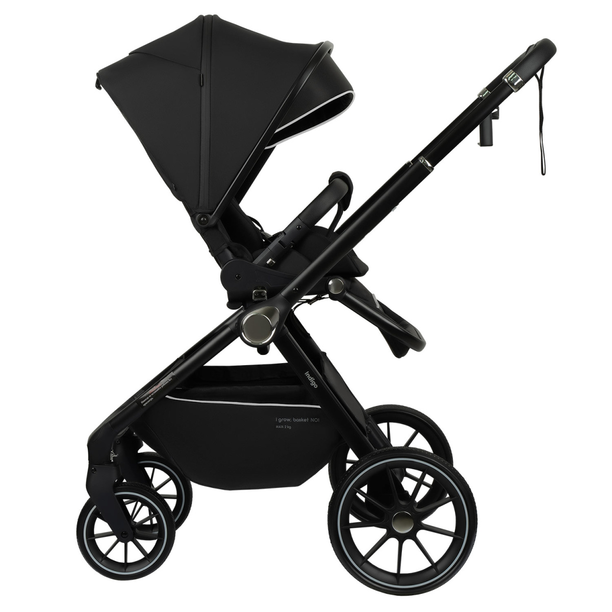 Коляска прогулочная Indigo GLOSS черный