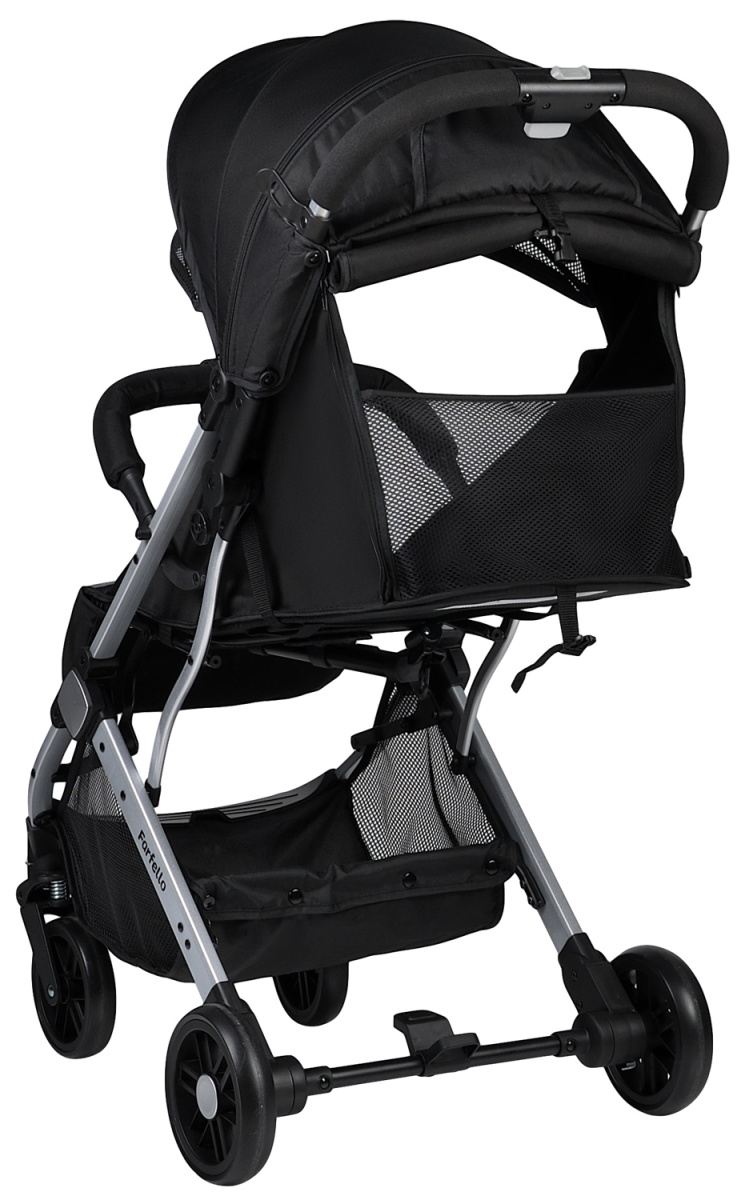 Коляска детская прогулочная Farfello Comfy Go (Black Черный (серебро) CG-35)