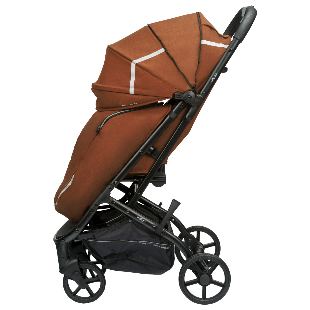 Коляска прогулочная Indigo MEGA терракот
