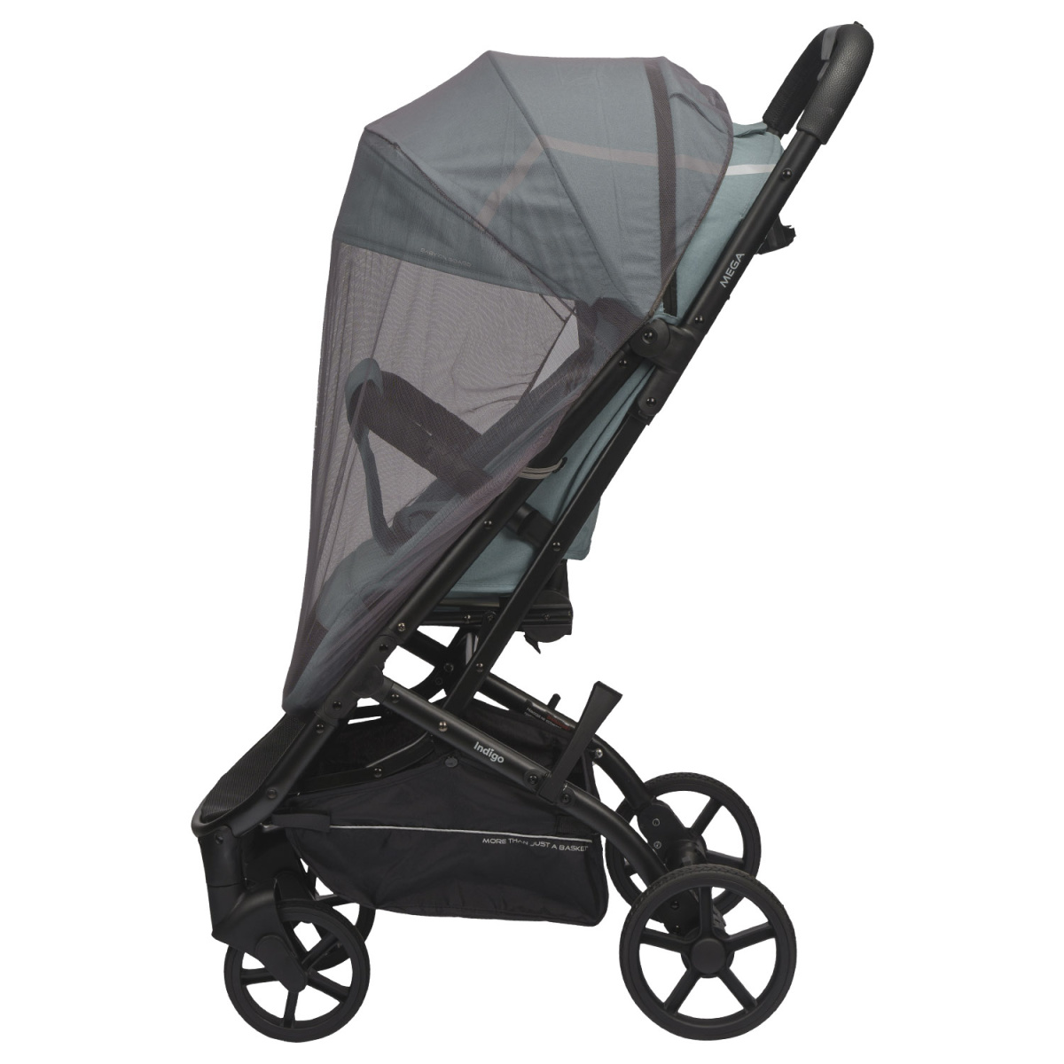 Коляска прогулочная Indigo MEGA голубой