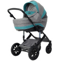 Модульная Коляска 2 в 1 Rant Ballada серо-бирюзовый