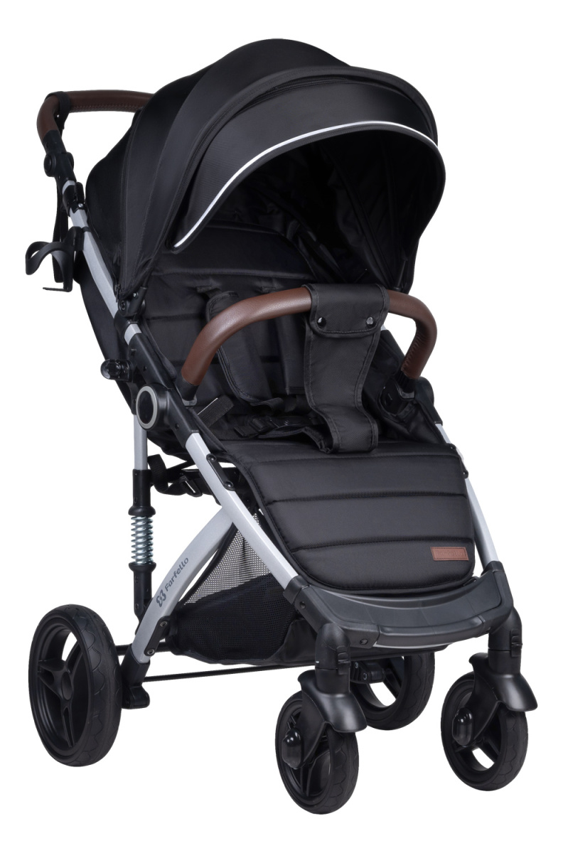 Коляска детская прогулочная Farfello Bino Angel Comfort (Rich black / Черный)