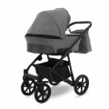 Коляска 2 в 1 Camarelo Ollio, Серый меланж / Темно-серая эко-кожа (01)