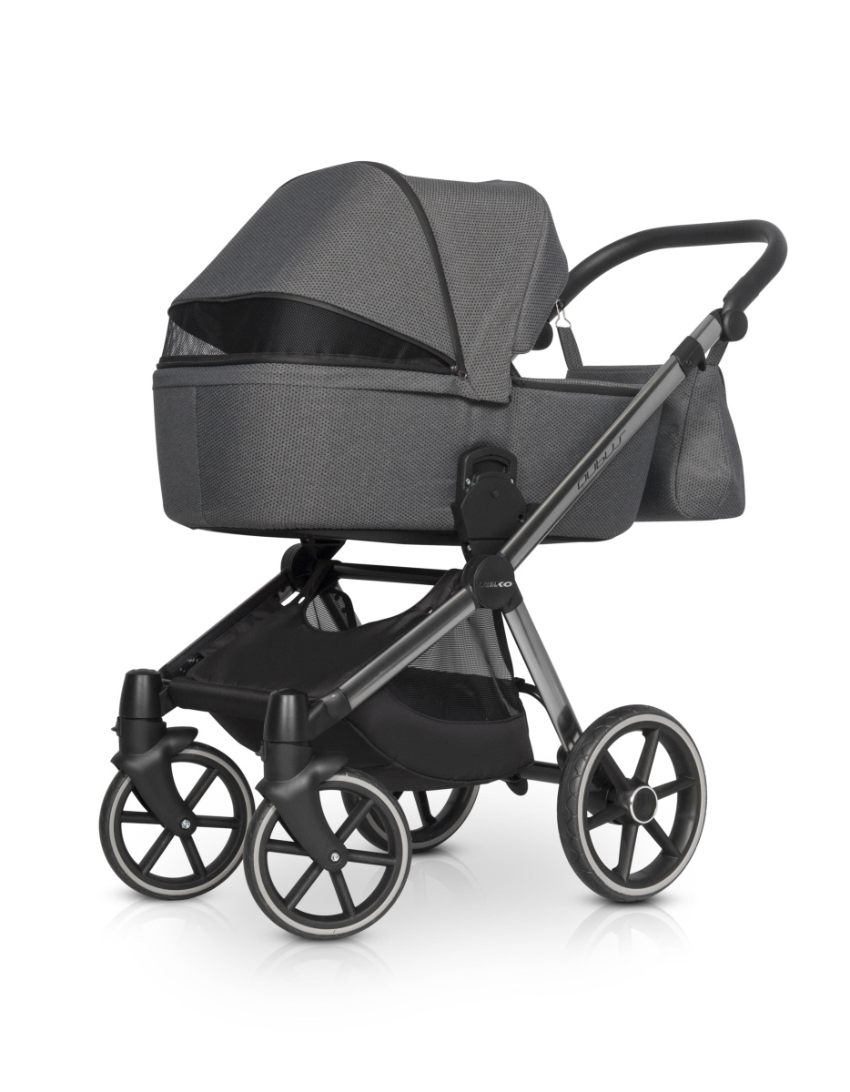 Коляска 3 в 1 Riko Qubus 02 черный