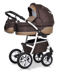 Коляска 2 в 1 Riko Modus NEW 25 коричнево-бежевый