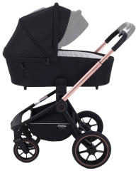 Коляска 2 в 1 MOWBaby ZOOM PU RA086 Gold Black