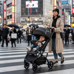 Коляска прогулочная Indigo MEGA черный