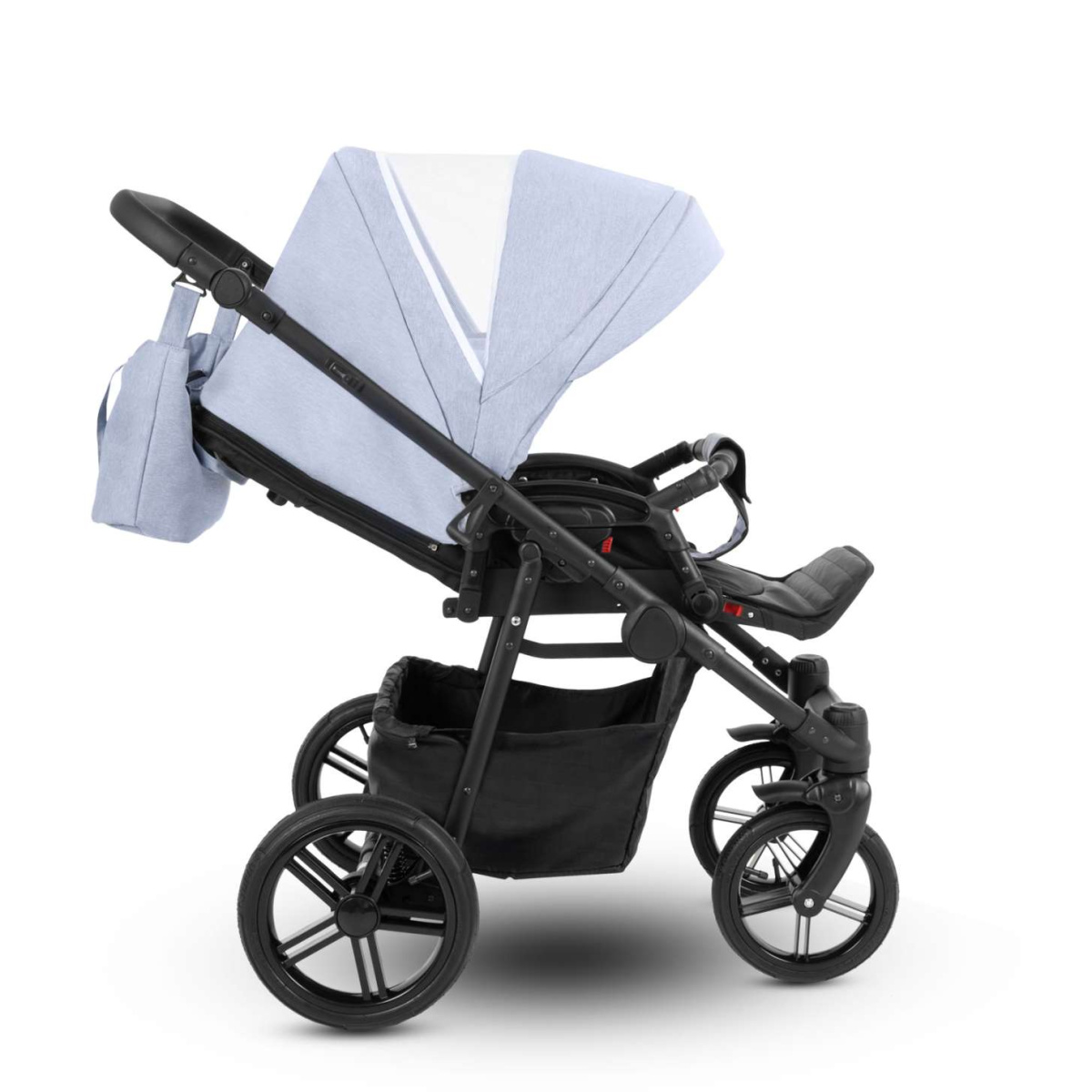 Коляска Camarelo Picco 3 в 1 голубой меланж
