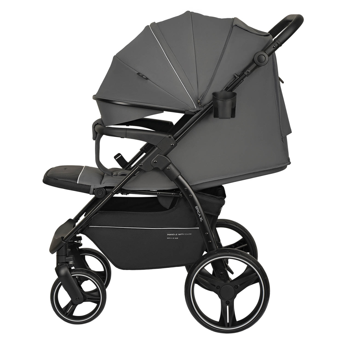 Коляска прогулочная Indigo EPICA XL темно-серый