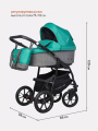 Коляска 2 в 1 Riko Basic Bella 03 мятный