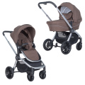 Коляска модульная 2в1 Farfello Baby shell BBS (BBS-16 Brown/Коричневый / серебро)
