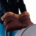 Муфта для рук на коляску Топотушки Престиж коричневый