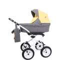 Коляска 2 в 1 Rant Nova Classic 05 серый-желтый