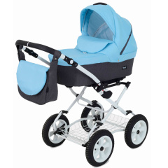 Коляска 2 в 1 Rant Dream Classic 09 серый-голубой