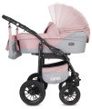 Коляска 3 в 1 Rant Siena 07 серый-розовый