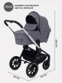 Коляска 2 в 1 MOWBaby ZOOM PU RA086 Silver Grey
