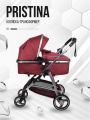 Коляска трансформер Farfello Pristina (Рубиновый PS-13)