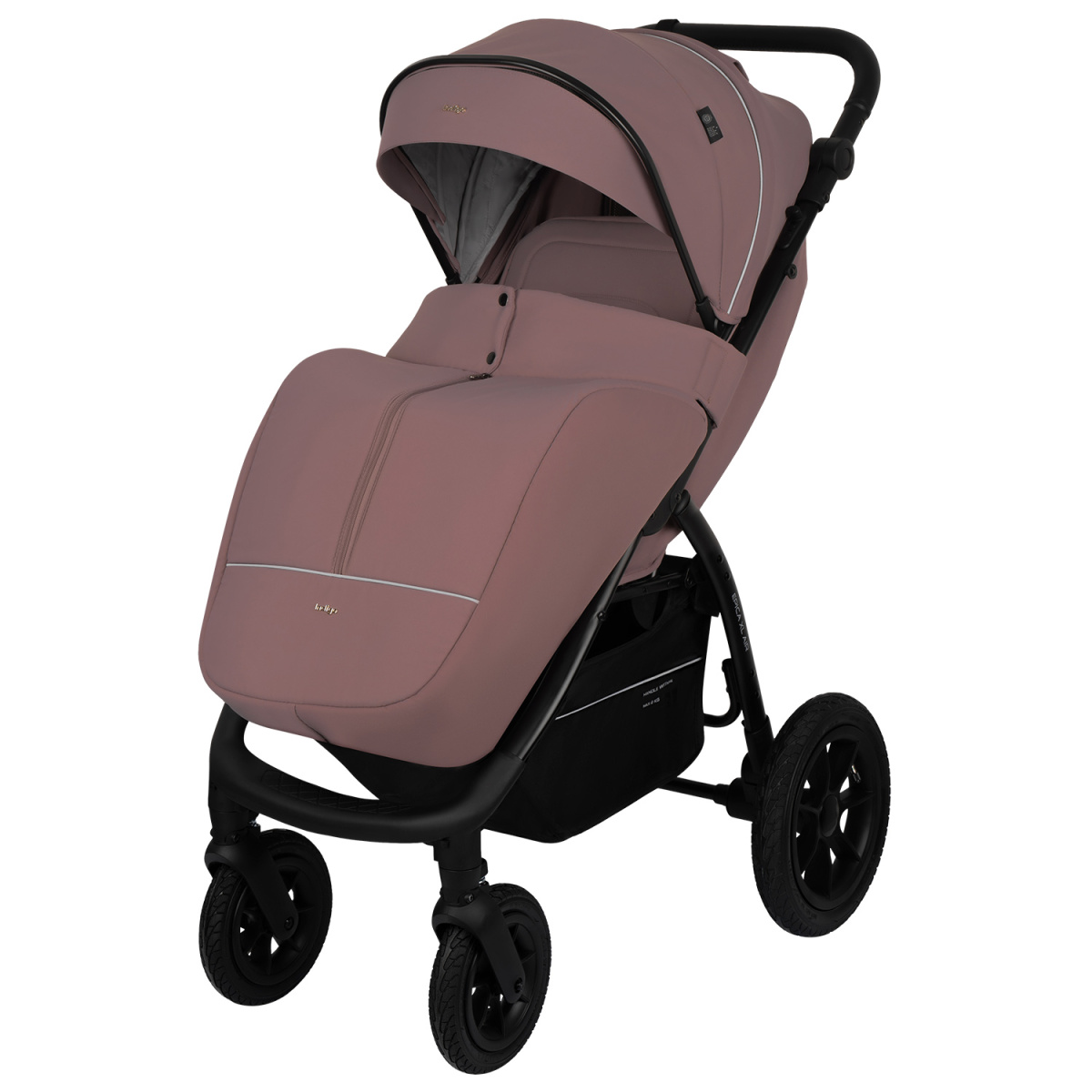 Коляска прогулочная Indigo EPICA XL AIR с сумкой розовый