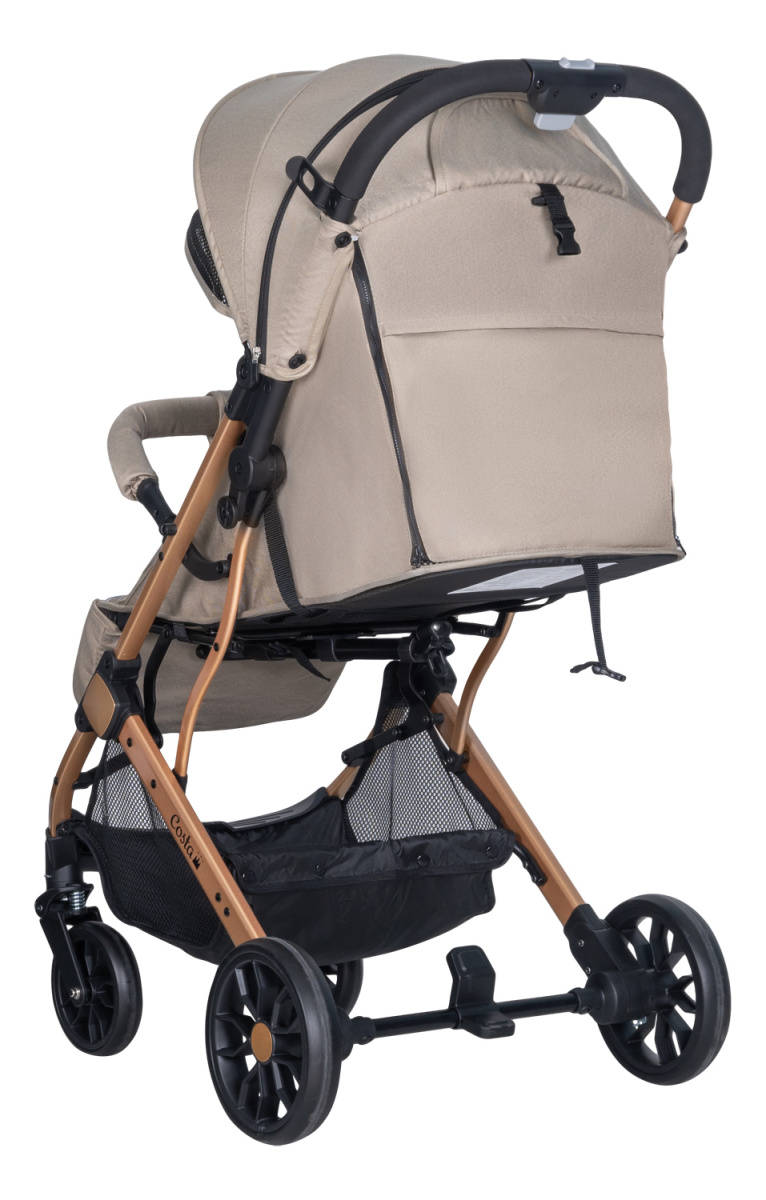 Коляска детская прогулочная Farfello COSTA Linda Gold (beige/ бежевый L-4)