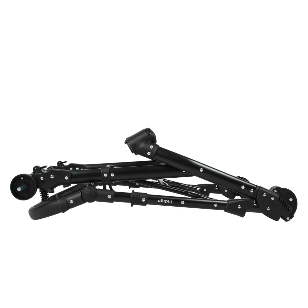 Коляска 2 в 1 Indigo MIO - Mi 01 (белая кожа+белый узор)