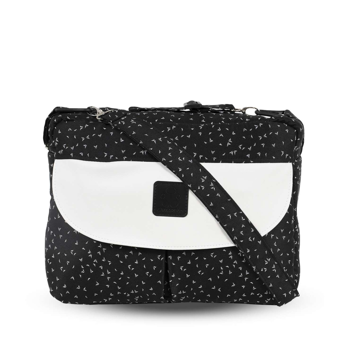 Коляска Camarelo Avenger 2 в 1черный жаккард/белая экокожа