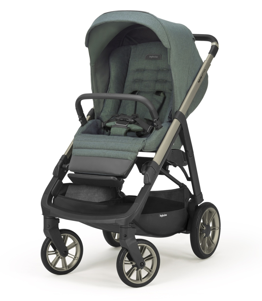 Коляска 3 в 1 Inglesina Aptica  с подставкой под люльку Stand Up, Neptune Greyish