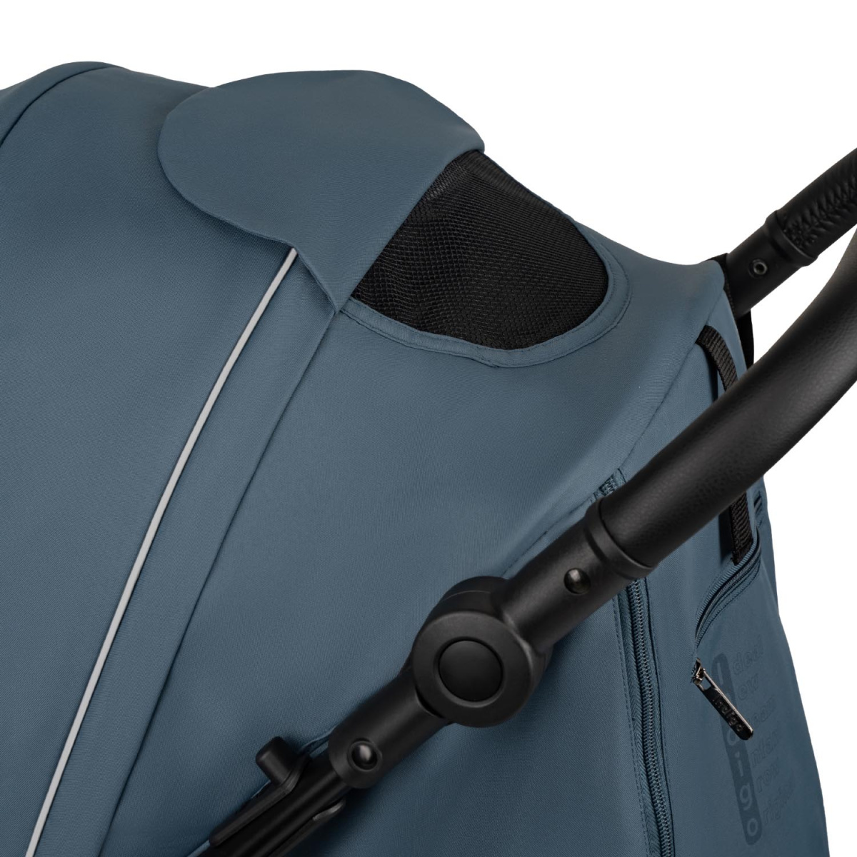 Коляска прогулочная Indigo EPICA XL AIR с сумкой синий