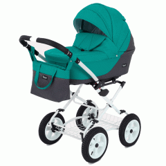Коляска 2 в 1 Rant Siena Classic 11 серый-темно-зеленый