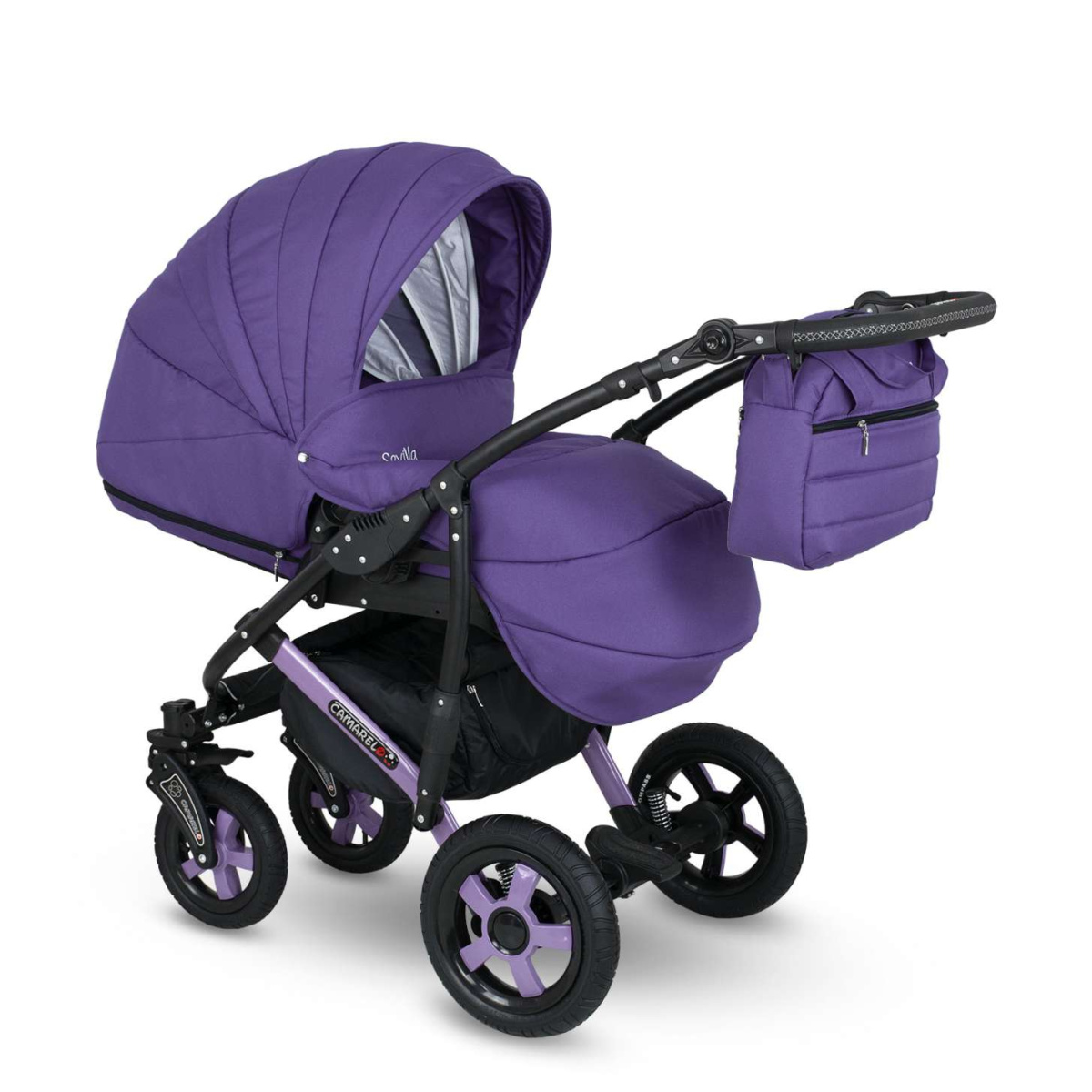 Коляска Camarelo Sevilla XSE 2 в 1 сиреневый