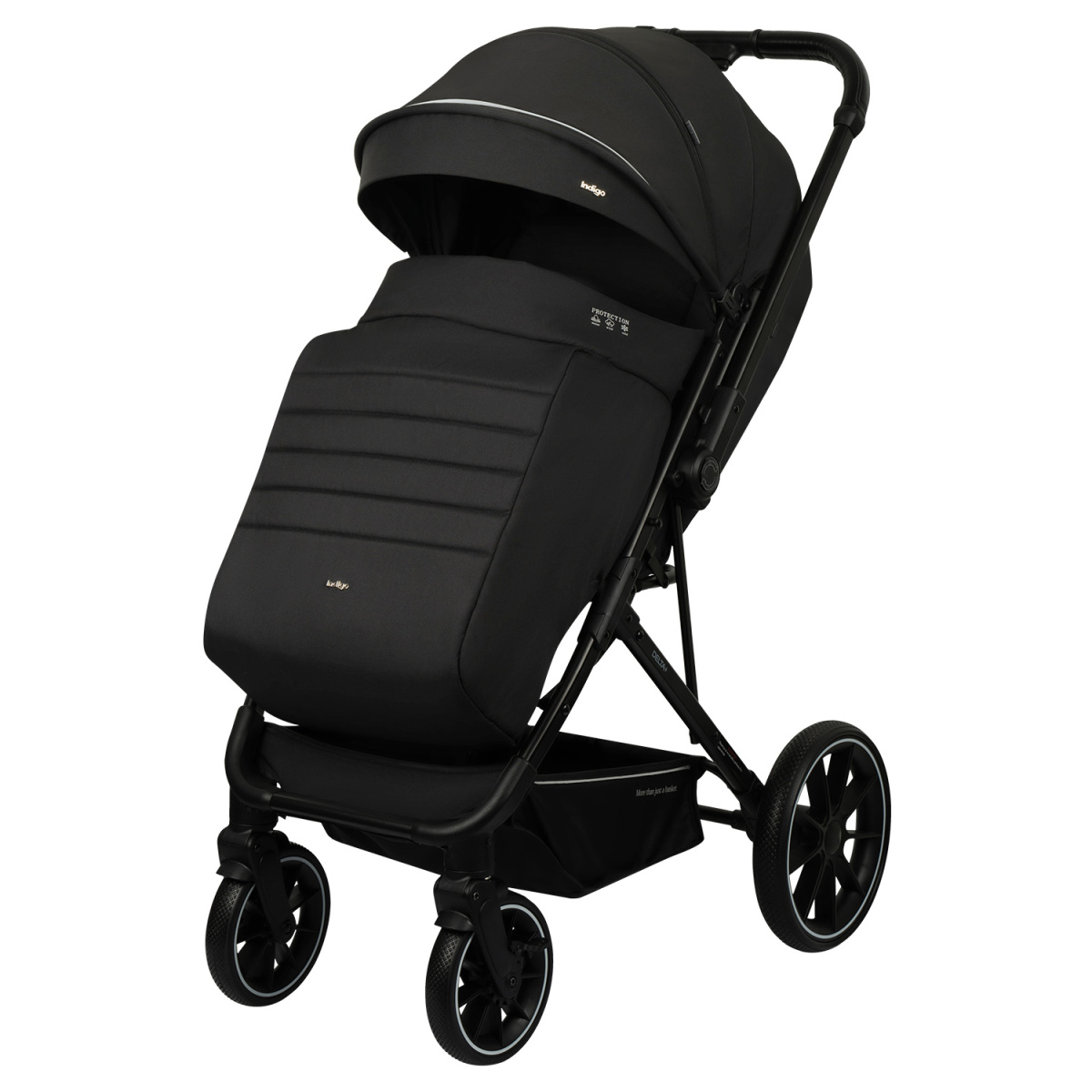 Коляска прогулочная Indigo Delta+ черный