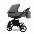 Коляска 2 в 1 Camarelo Ollio, Серый меланж / Темно-серая эко-кожа (01)