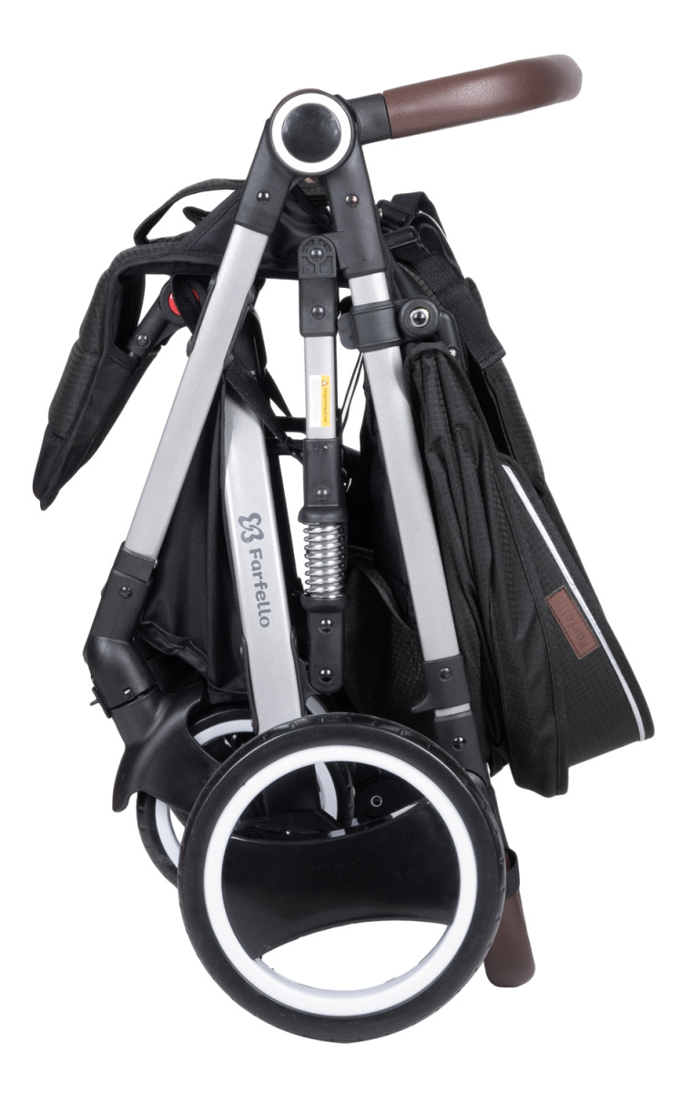 Коляска детская прогулочная Farfello Bino Angel Plus (Black Черный)