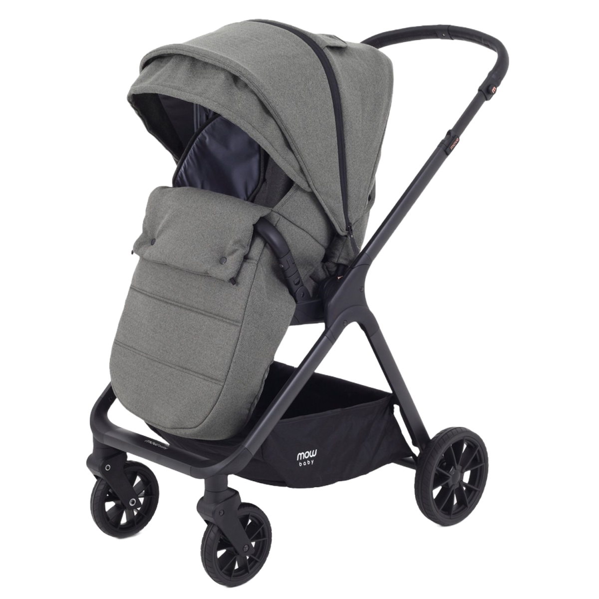 Коляска 2 в 1 MOWBaby MOVE MB401 Grey (Green)