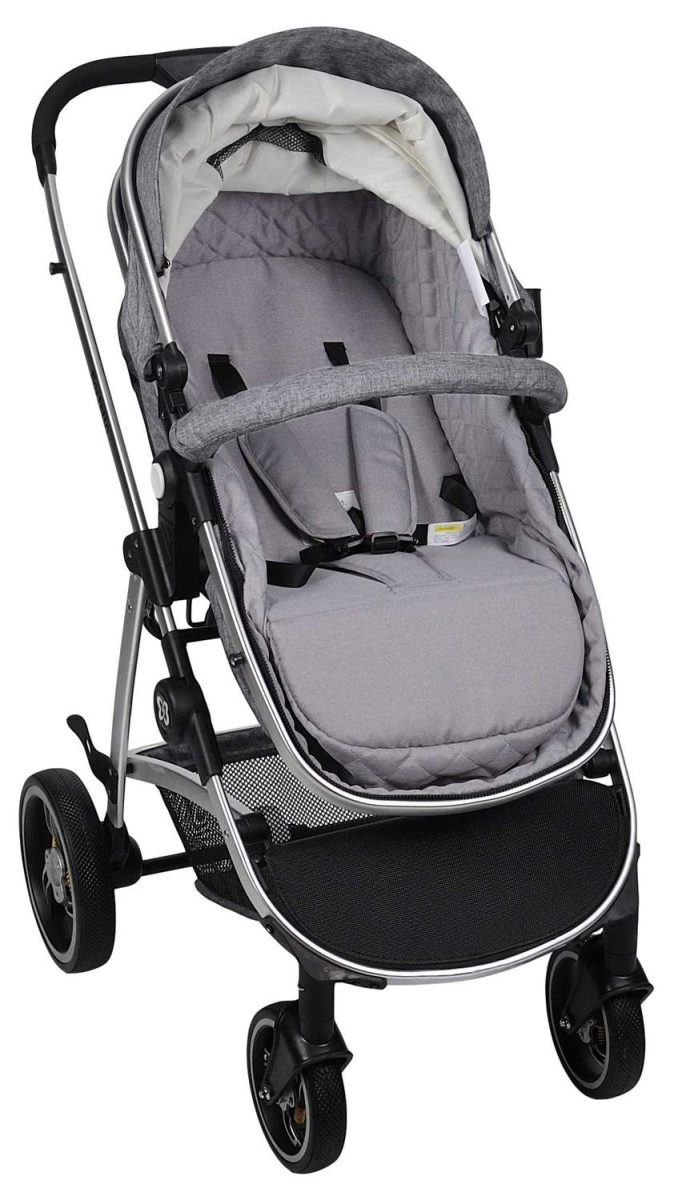 Коляска трансформер Farfello Pristina (Серый PS-11)