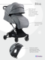 Коляска детская прогулочная Farfello Bliss  (Grey/ Серый)