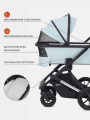 КОЛЯСКА 2 В 1 RANT AXIOM LIGHT BLUE