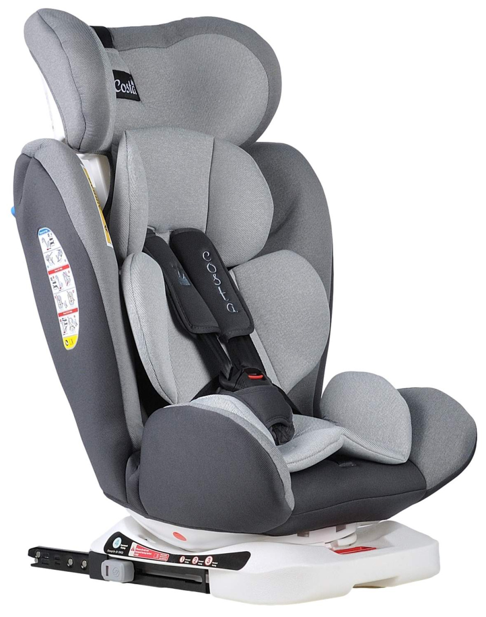 Автокресло детское Farfello CS-002 ISOFIX серый/темно-серый Gray/DK Grey
